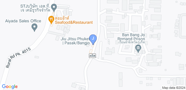 Map to Jiu Jitsu Phuket